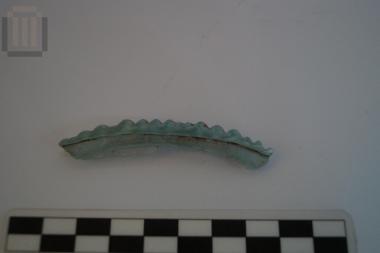 Part of an open shape glass vase