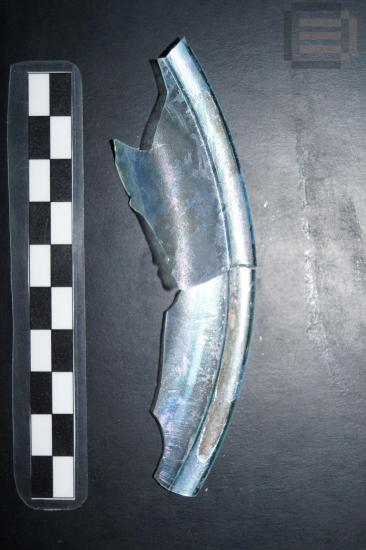 Part of a glass plate