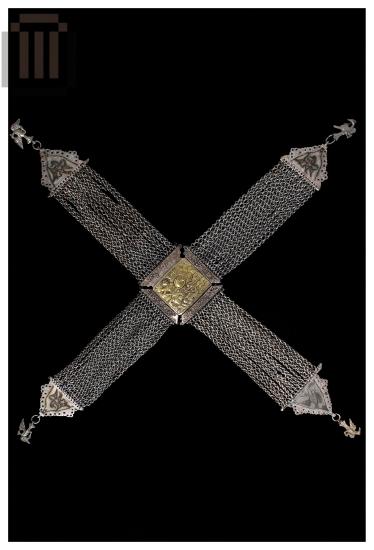 Crossed kiousteki: breast ornament