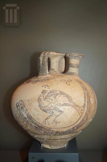 Stirrup jar with painted decoration