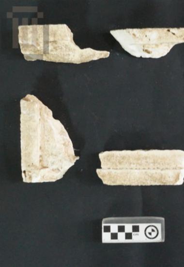 Chest-form funerary urn fragments from Gitana