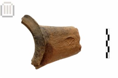 Akanthos stamped amphora handle