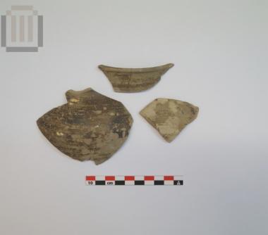 Potsherds of mycenaean alabastron