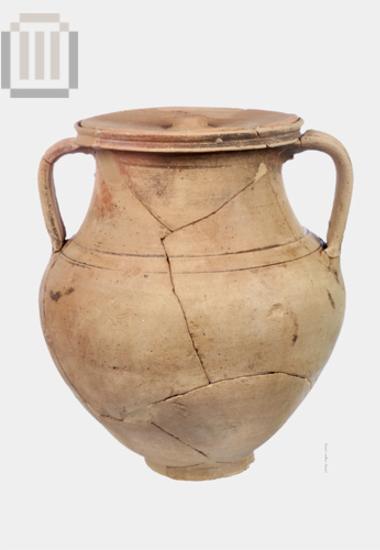 Cinerary amphora with lid