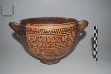 Skyphos with painted geometric decoration