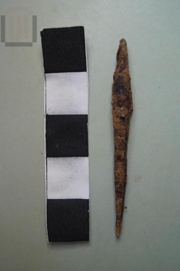 Iron blade of a dagger