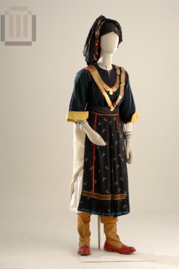 Bridal and festive female folk costume of Karpathos