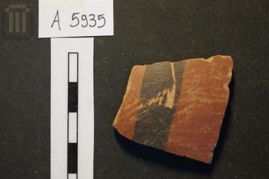 Fragment of a close-shaped vase