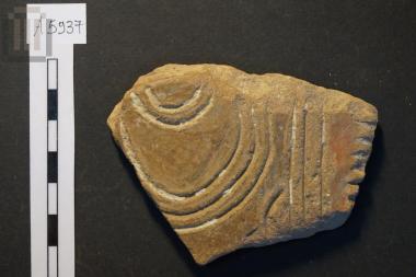 Fragment of a quadrangular bowl