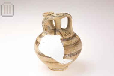 Small globular stirrup jar