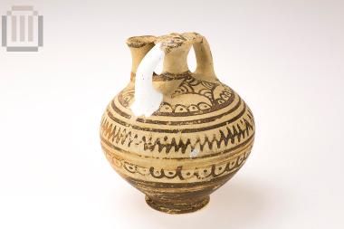 Small globular stirrup jar