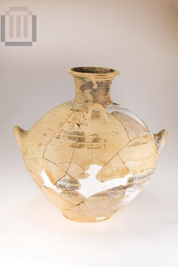 Four-handled large amphora
