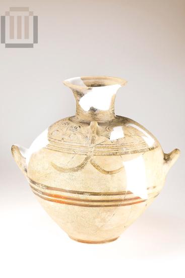 Four-handled large amphora