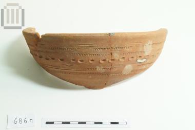 Part of pottery bowl