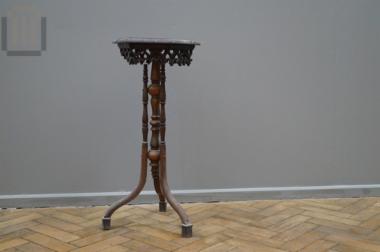 Six-sided wooden table