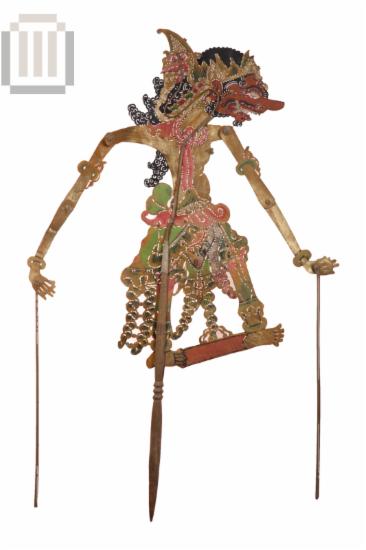 Aggr, warrior of Mahabharata, Indonesian shadow puppet