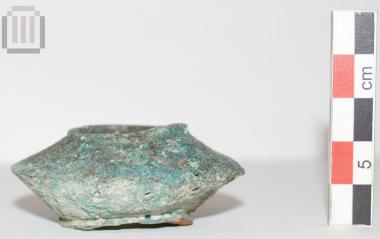 Bronze biconical bead