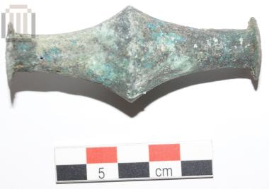 Bronze biconical bead