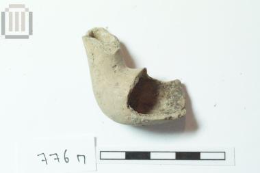 Part of clay pipe (smoker equipment)