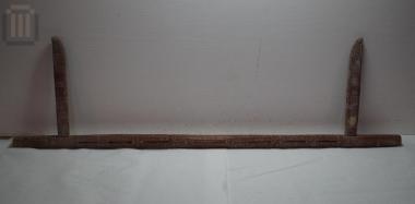 Tyligadi with wooden carved decoration (weaving equipment)