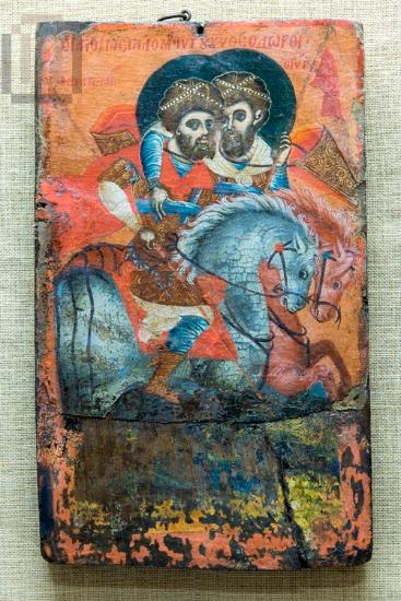 Saints Theodore the Teron and Theodore Stratelates on horseback