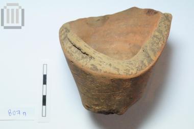 Base of amphora with pointed foot/base