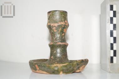 Πήλινος εφυαλωμένος κηροστάτης