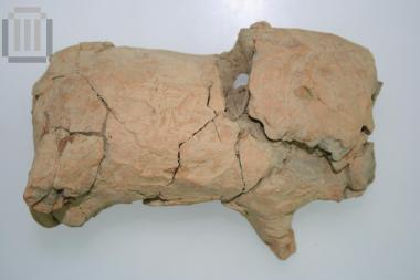 Clay pig figurine