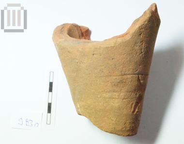 Part of amphora with pointed foot/base