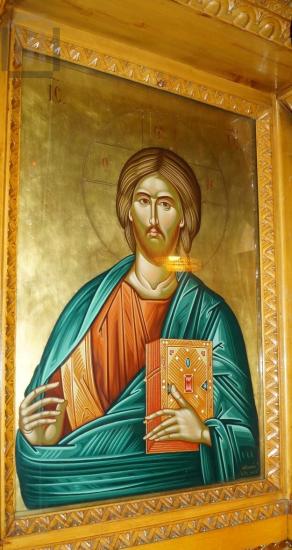 Δεσποτική εικόνα τέμπλου με το Χριστό Παντοκράτορα