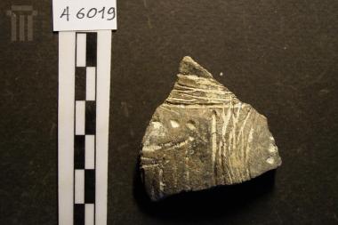 Fragment of a close-shaped vase