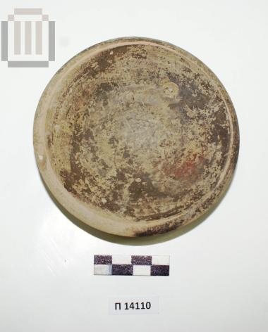 Black-glazed plate