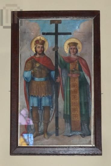 Saints Constantine and Helen, panel painting