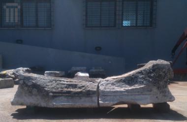 Part of sarcophagus