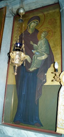 Templon icon with Virgin Mary Brephokratousa