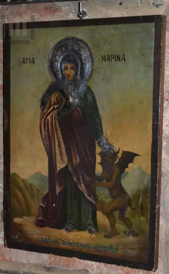 Φορητή εικόνα με την Αγία Μαρίνα