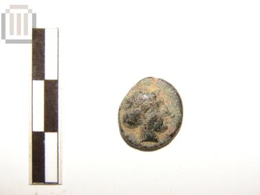 Bronze tetartemorion of Bottiaeans of South Bottike (Spartolos)