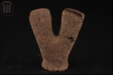 Terracotta figurine with two heads