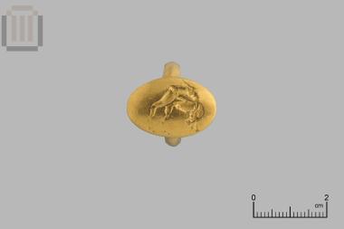 Counterfeit gold seal ring