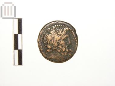 Bronze coin of Antiochia on the Orontes under Cleopatra of Egypt