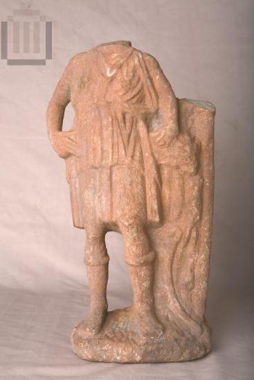 Statuette of Artemis on a  base.
