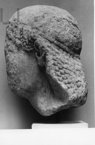 Head of a kouros.