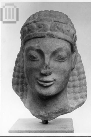 Head of a kouros.