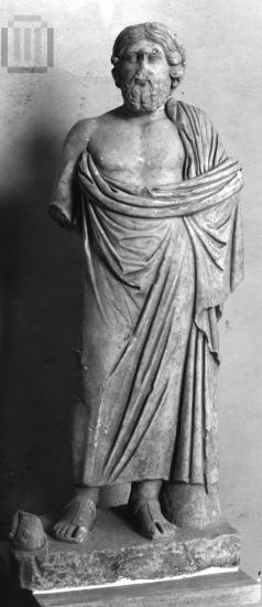 Statue of  god  Asklepius.