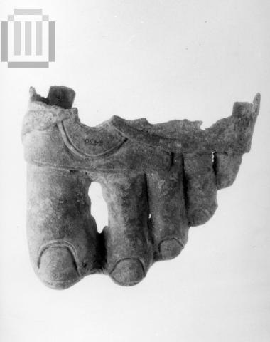 Leg of male statue