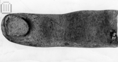 Finger of a human statue.