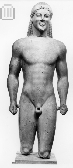 Άγαλμα κούρου από το Πτώο Βοιωτίας.