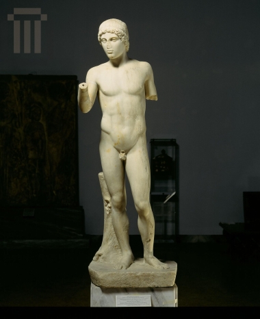 Statue of a young man, propably of a clairvoyant.