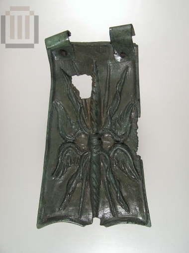 Epaulet   from the cuirass  of a bronze  statue.