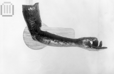 Right arm of a statuette.